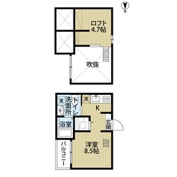 黄金駅 徒歩5分 2階の物件間取画像